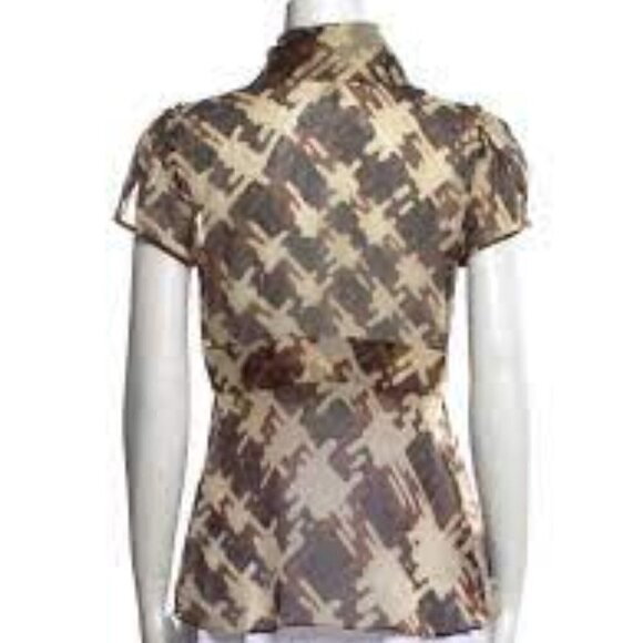 diane von Furstenberg DVF Silk Printed Blouse - Picture 2 of 16